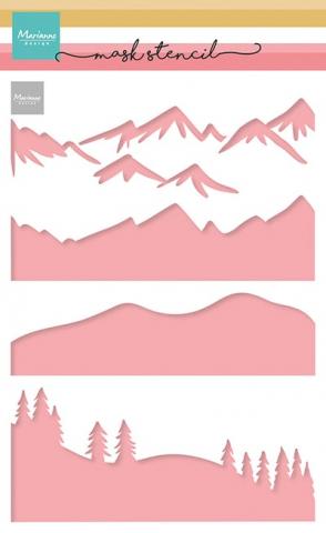 Трафарет "Mountain Scenery" Mariannе Design