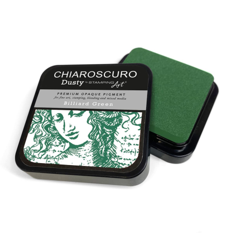 Чернильная подушечка Ciao Bella Chiaroscuro Ink Pad DUSTY Billiard Green GOLD