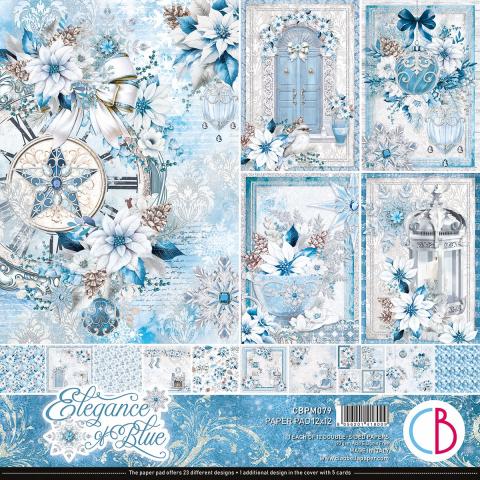 Набор бумаги ELEGANCE OF BLUE 12 листов 30*30см