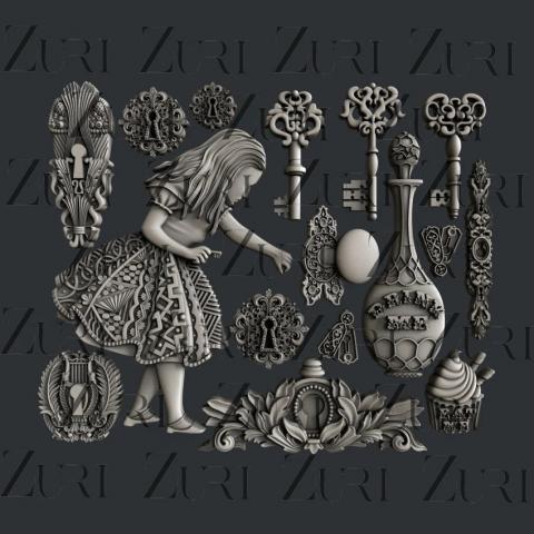 Молд силиконовый Alice’s Keys от ZURI