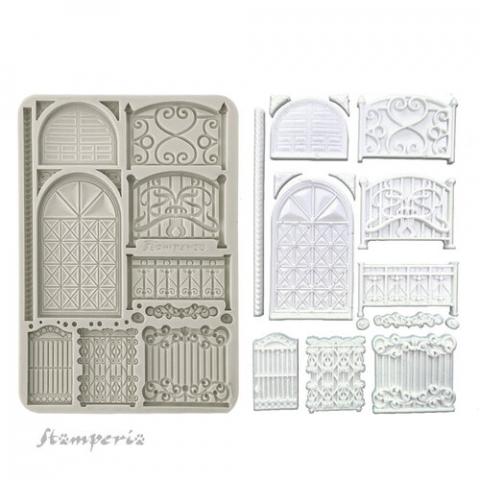 Молд силиконовый Fence and door Stamperia 