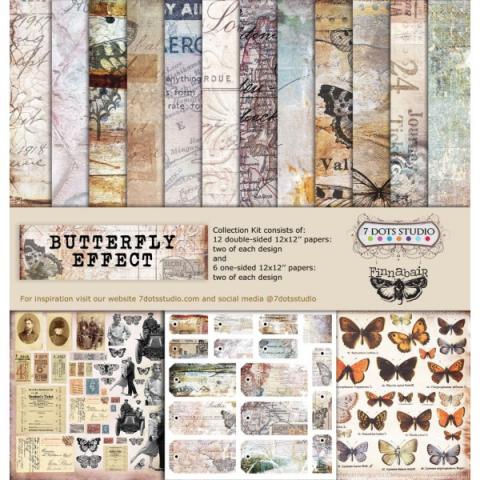 Набор бумаги из коллекции "Butterfly Effect" 18 листов