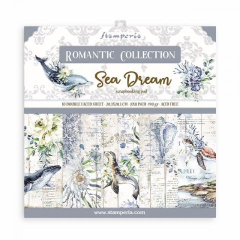 Набор бумаги "Sea Dream" 10 листов + бонус от Stamperia 