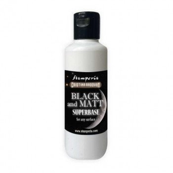 Грунт черный матовый Stamperia SUPERBASE BLACK AND MATT 80мл