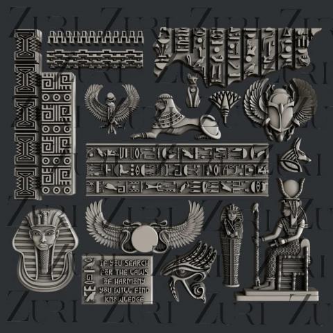 Молд силиконовый Ancient Egypt от ZURI