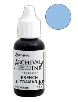Заправка для штемпельной подушечки Archival Ink "French Ultramarine" от Ranger
